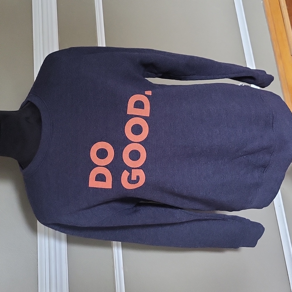 Cotopaxi Navy Blue 'Do Good' Sweater Size Small